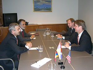 Ghulian and Petrosian meeting with MG American Co-Chair Deputy Assistant Secretary Matthew Bryza
